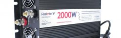 Автомобильный инвертор (преобразователь) напряжения 12В -> 220В (2000Вт) с зарядным устройством, модифицированная синусоида Relato UMS2000/12V